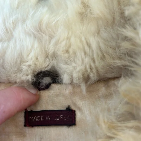 Vintage Rabbit Fur Bunny Hug coat size L